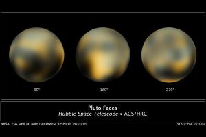 Pluto surface detail by NASA