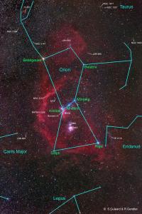 Incase you didn't know where things where located in Orion. . . . Image Credit Stéphane Guisard Los Cielos de Chile and Robert Gendler 